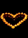 candles heart