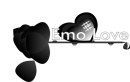 Emo Love Rose Black And White