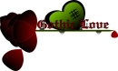 Goth Love Rose Blood Red Black Green 