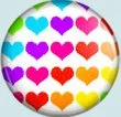 colorful hearts.