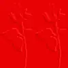 embossed red rose wallpaper
