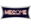 Welcome Retro Neon Sing 
