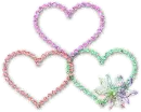 hearts diamonds flashing