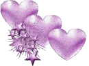 lavendar hearts