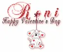 Happy valentine's day Roni