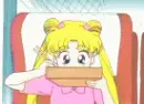 Usagi eating