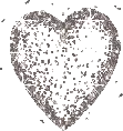 silver glitter heart