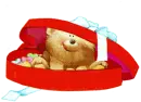 bear in candy box 'i love you'