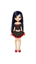 Doll - black/red