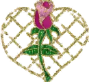 glitter pink rose