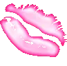 pink kiss lips