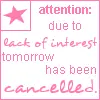 Tomorrow Has Been Cancelled