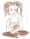 brown anime girl