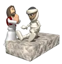 Jesus raising Lazarus