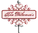 red heart street sign delarosa