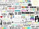 Random collage background