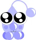 Glitter Light Blue Frosting Droplet