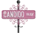 pink street sign candido WAY
