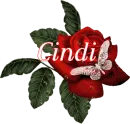 Butterfly Red Rose - Cindi