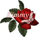 Butterfly Red Rose - Kimmy