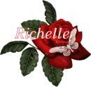 Butterfly Red Rose - Richelle
