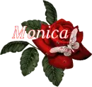 Butterfly Red Rose - Monica