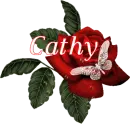 Butterfly Red Rose - Cathy