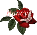 Butterfly Red Rose - Nancy