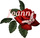 Butterfly Red Rose - Joann