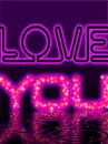 neon love you sign