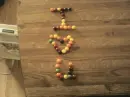 love made from candy