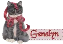 Black Cat with bow - Genalyn