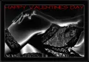 happy valentines day black lace