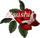 Butterfly Red Rose - Atsushi