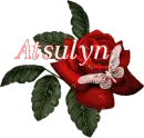 Butterfly Red Rose - Atsulyn