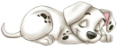 101 dalmanation puppy sleeping