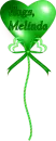 Green Heart Balloon - Melinda