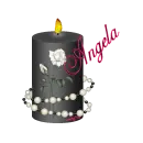 Rose Candle with Name