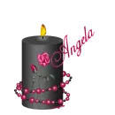 Rose Candle2 with Name