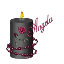 Rose Candle3 with Name