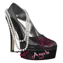 Glitter Heel with Name
