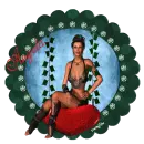 Valentine Lady On Swing