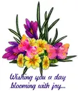 Wishing you a day blooming with joy