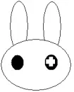 gothic emo bunny