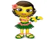 smiley hula girl