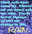 crying in the rain