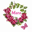 Pink & Green Flowers - Mara