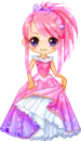 pink haried princess