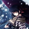 Winter anime girl