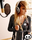 Juliet Simms Skelanimals in recording studio